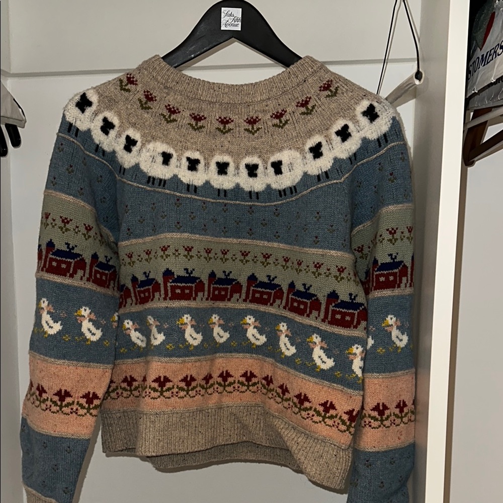 SEA Fair Isle Merino Wool Sweater